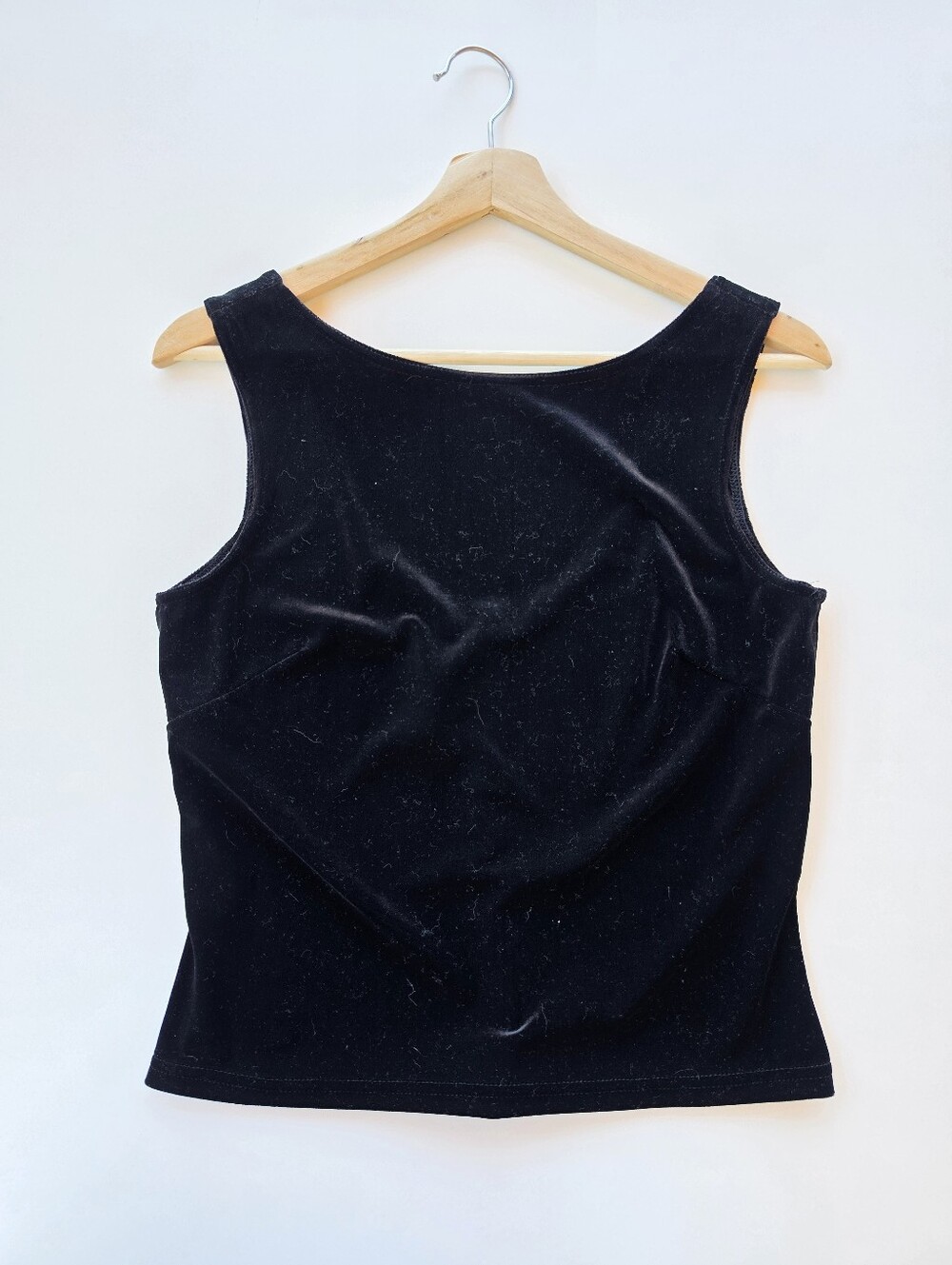 Vintage Betsy & Adam By Jaslene Millenium Collection Black Velvet Tank